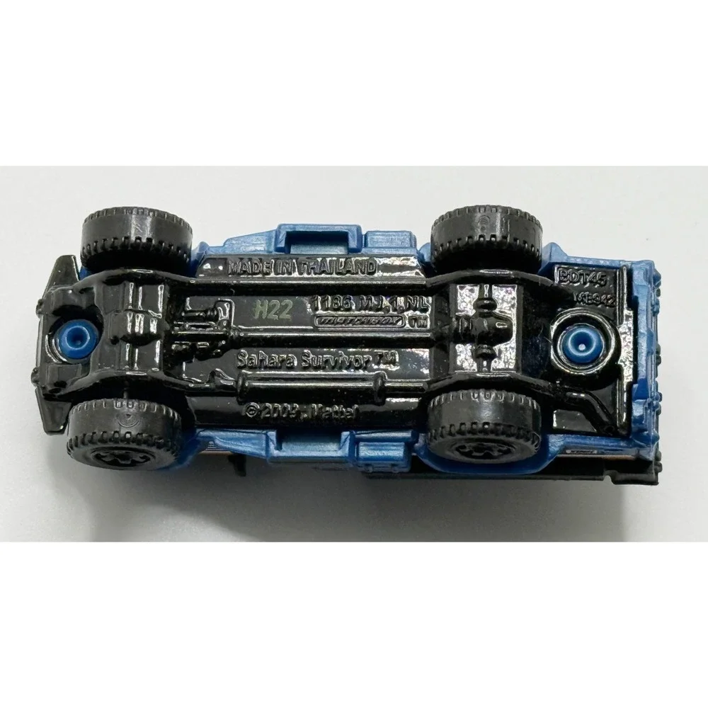 Matchbox 2003 Sahara Survivor‎ Die-Cast Truck Blue Thailand